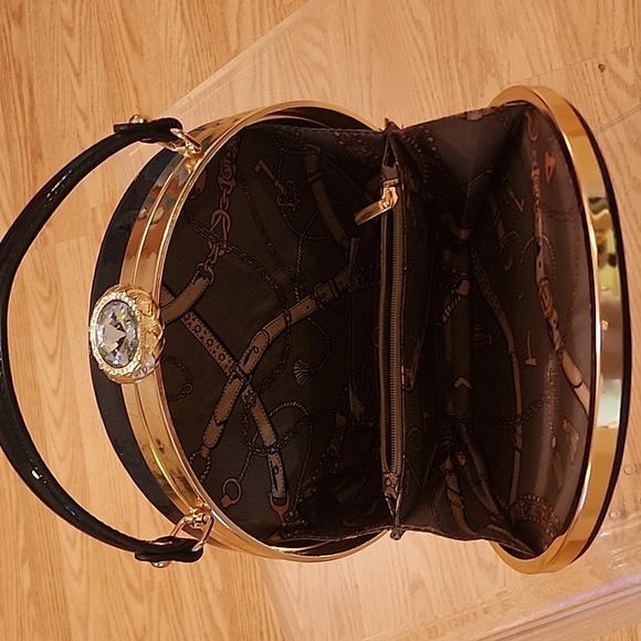 Elegant Midnight Blue and Gold Women's Evening Bag  EUC - Picture 15 of 17